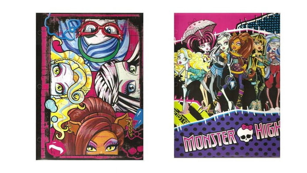 Monster High School 2 Pocket Portfolio Folder x 2