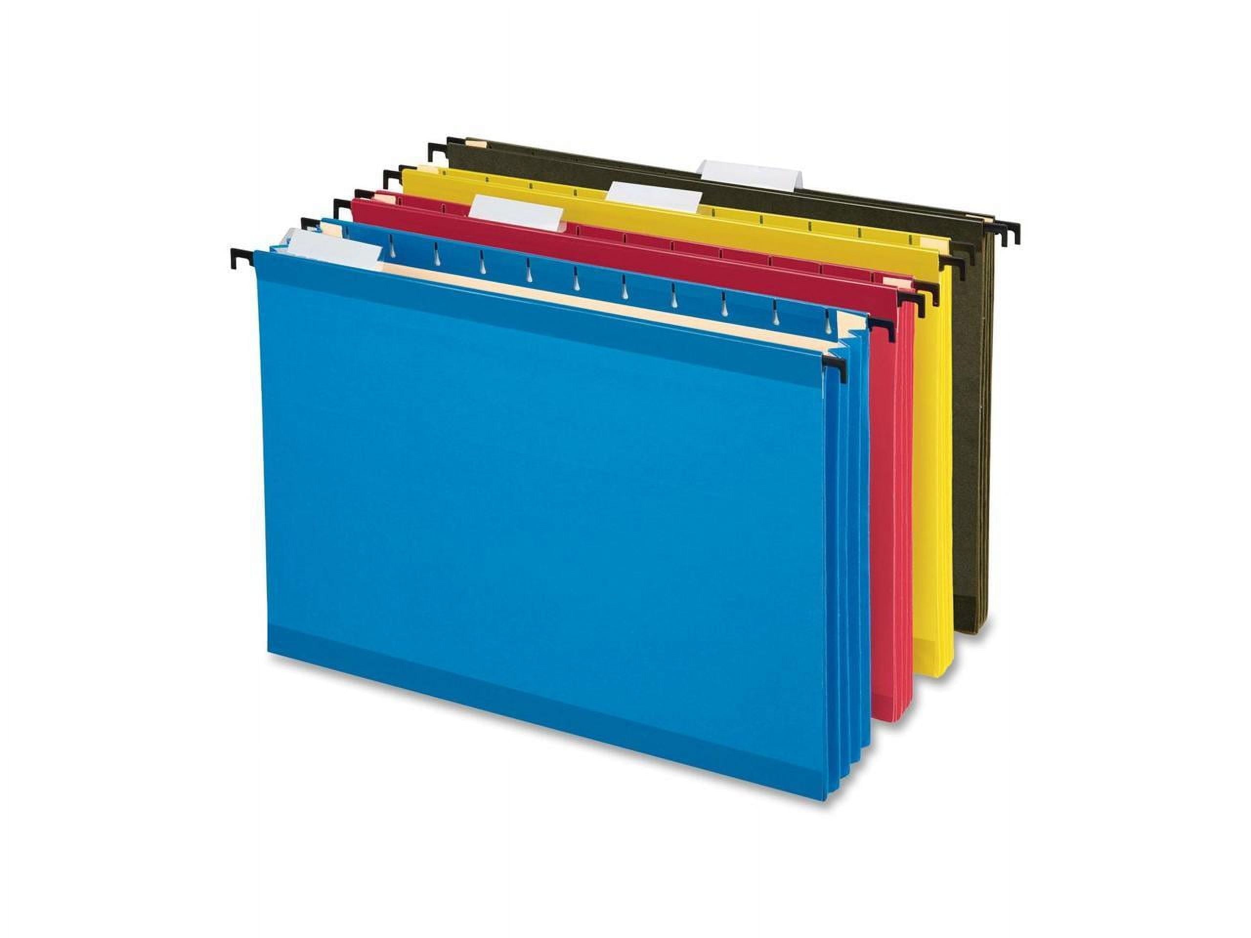 Pendaflex® SureHook Hanging Pocket File, Legal Size, 1/5-Cut Tabs, Assorted Colors, 4/Pack