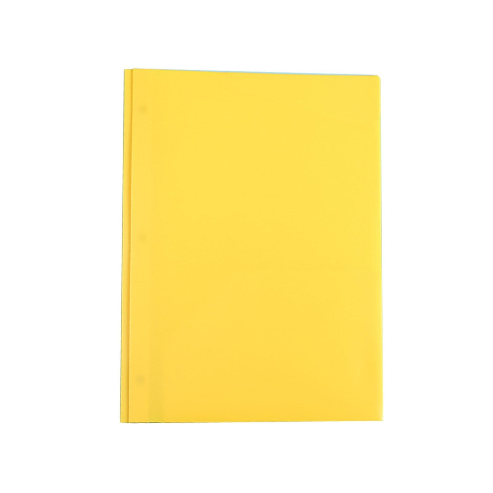 Plastic Folders with 2 Pockets File Folder with 3-Hole Metal Tadpole Clip Corner Flaps Inside, Heavy Duty Pocket Folders with Card Slot for School Office Assorted Colors, 1 Pack-Blue-11.73” x9.57”