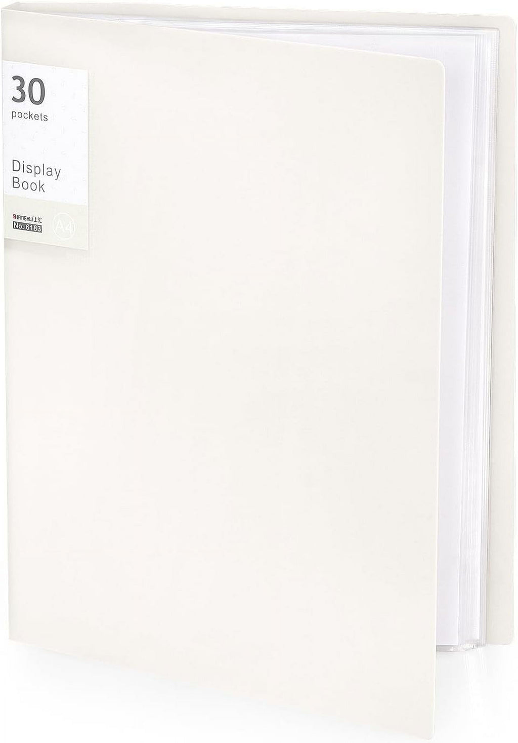 Portfolio Binder with Plastic Sleeves, Pocket Portfolio Folder with Clear Sheet Protectors, Display 60 Pages Book, Presentation Book for Artwork, Document Organizer, 1 Pack (White)