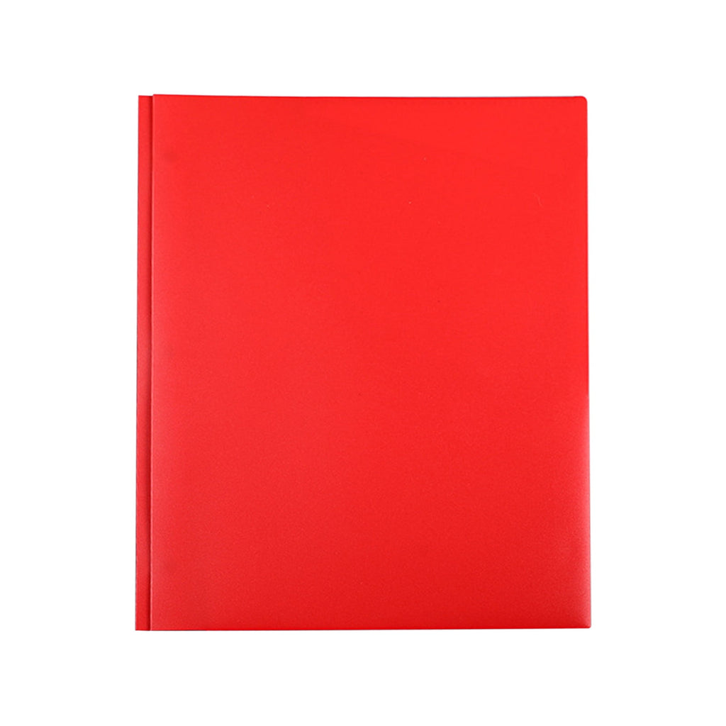 PureCasa Plastic Folders with Pockets 1PC- Letter Size 3-Ring Binder Folders Durable & Waterproof for School, Office