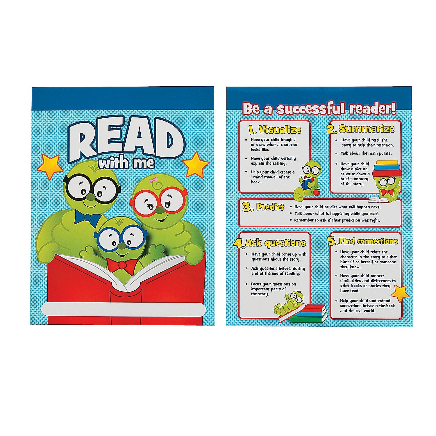 Read With Me Pocket Folders - Educational - 12 Pieces