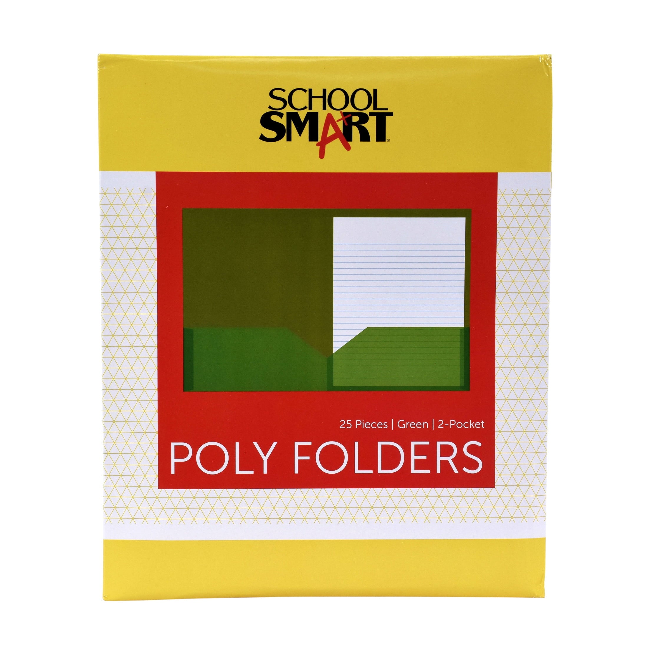 2-Pocket Poly Folders, Orange, Pack of 25