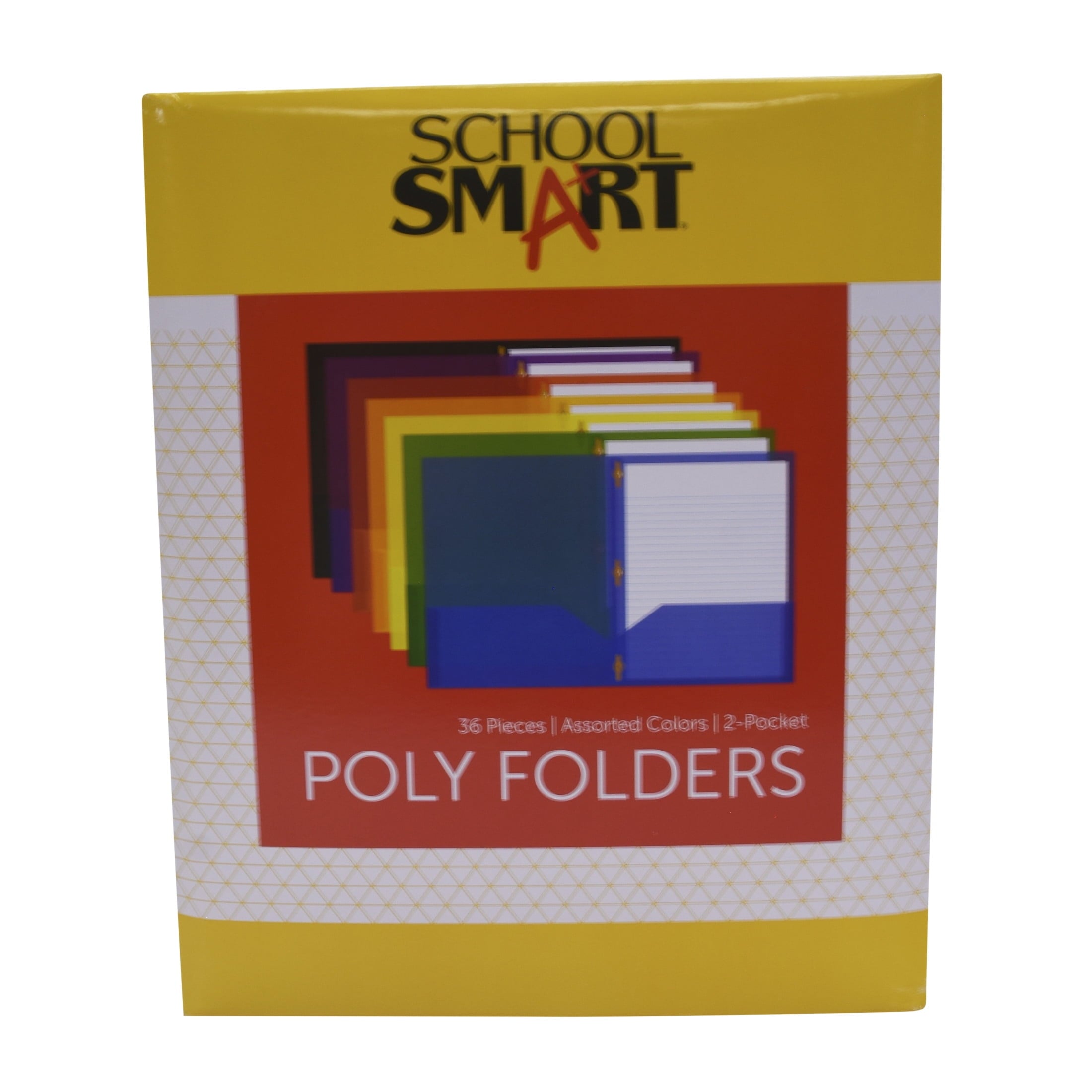 2-Pocket Poly Folders with Fasteners, Green, Pack of 25