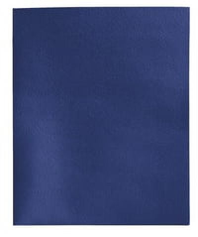 School Smart Folder with Fasteners, 2-Pocket, Dark Blue, Pack of 25
