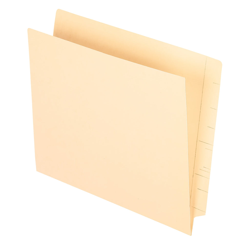 Smead® Manila End-Tab Pocket Folders, Straight Cut, Letter Size, Pack Of 50