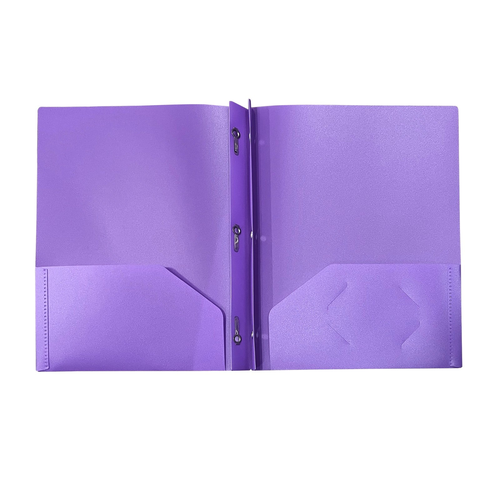 Heavy Duty Colored 2 Pocket Plastic Folders, Two Pocket Plastic Folders with Pockets for School, and Business Card Slot, Home, and Work (Black) 9.45x11.42"