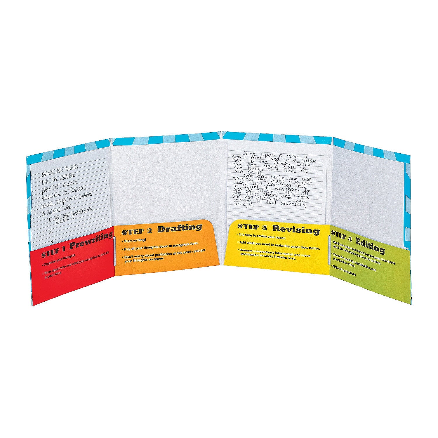 Writing Process Pocket Folder - Educational - 12 Pieces