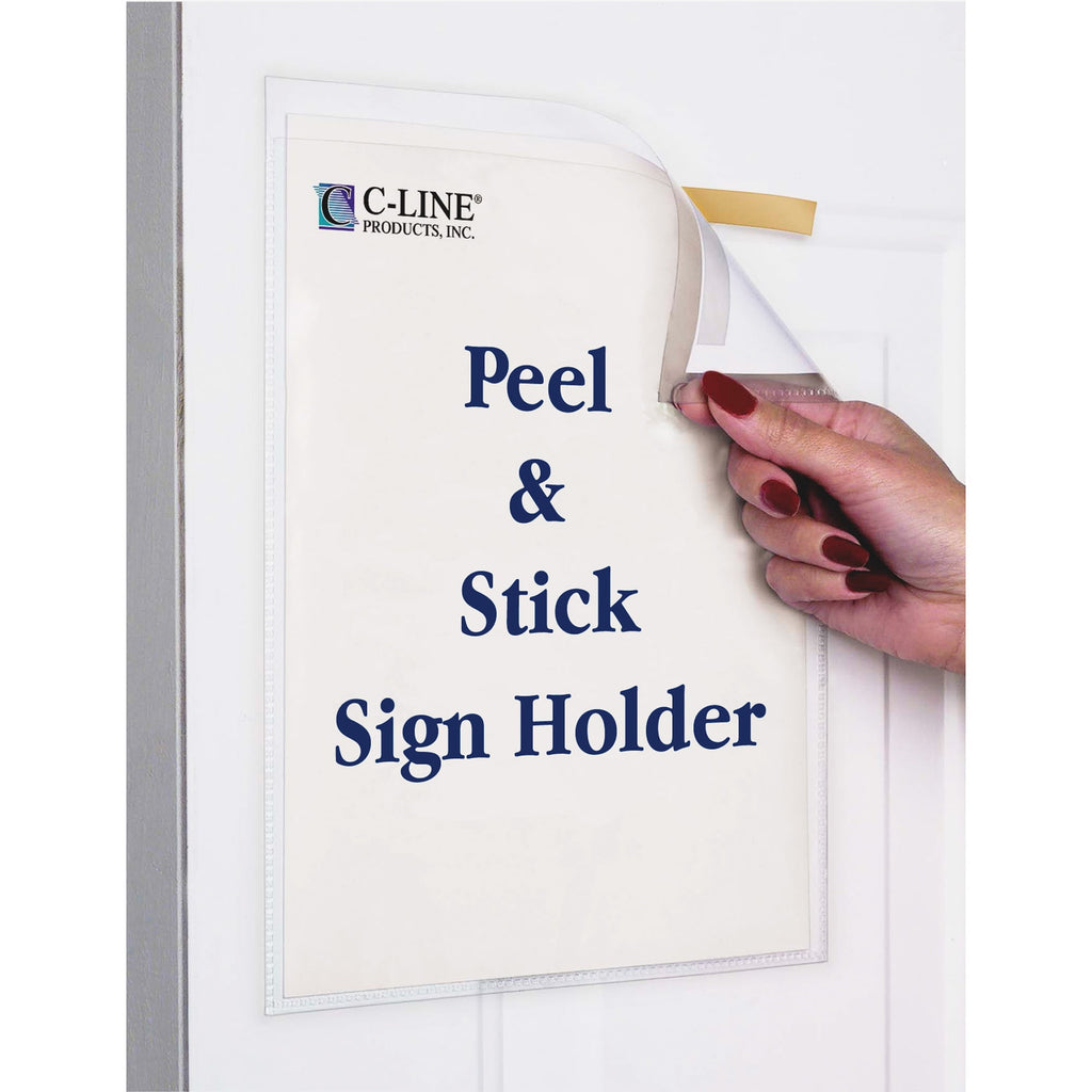 C-Line Display Pockets, 8 1/2" x 11", Polypropylene, 10/Pack