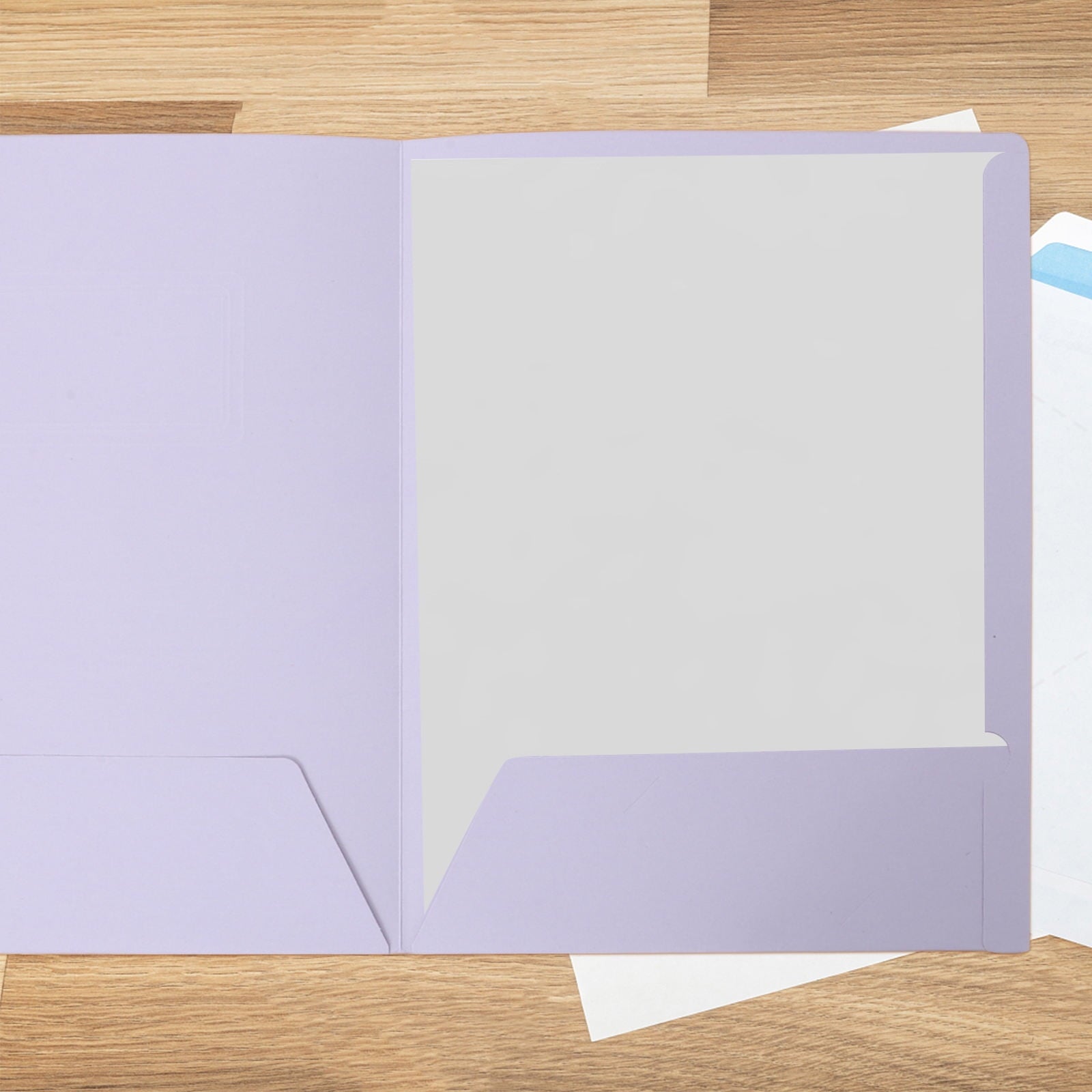 WHAMVOX 10Pcs Folders with Pockets A4 2 Pocket Folders Pocket Folders for Documents Paper Folders for Filing Cabinet School Office Resume Portfolio