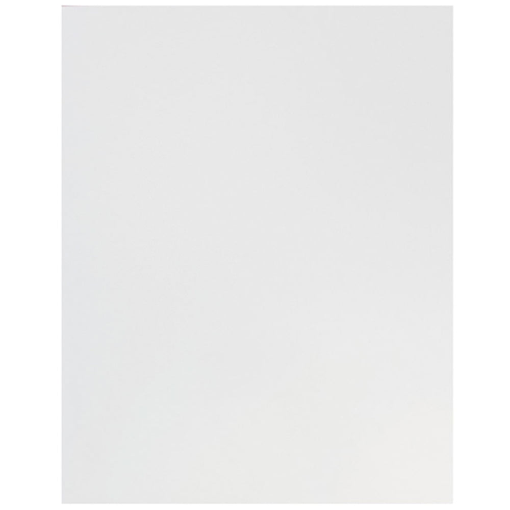 JAM Paper Glossy Two Pocket Folders, White, 6 per Pack