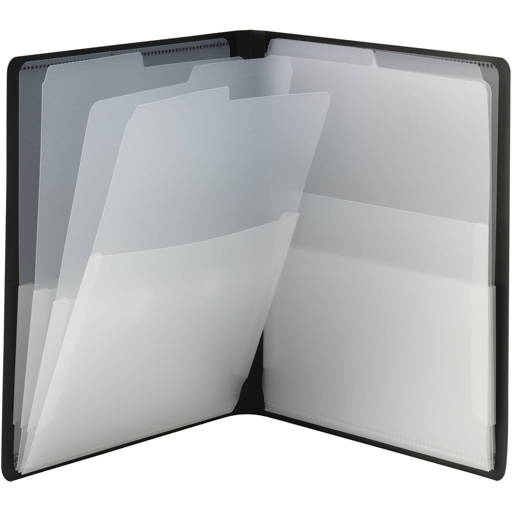 Smead Organized Up® Multi Pocket Organizer, Eight Pockets, Letter Size, Black (87722)