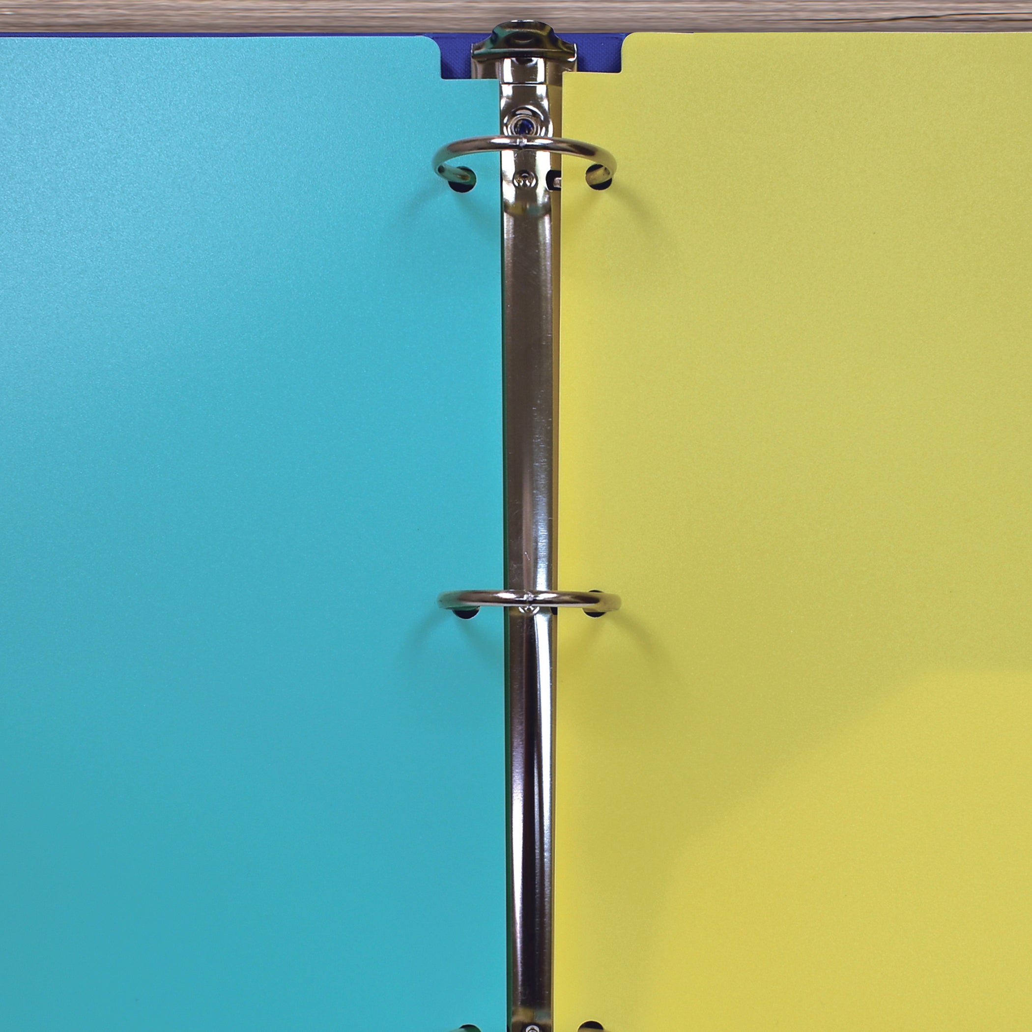 3 Hole Punch Pocket Folders, Bulk Pack, Sturdy Plastic 2-Pocket Folders, Assorted Pastel Colors, Letter Size, with Business Card Slot, by Better Office Products (6 Pack)