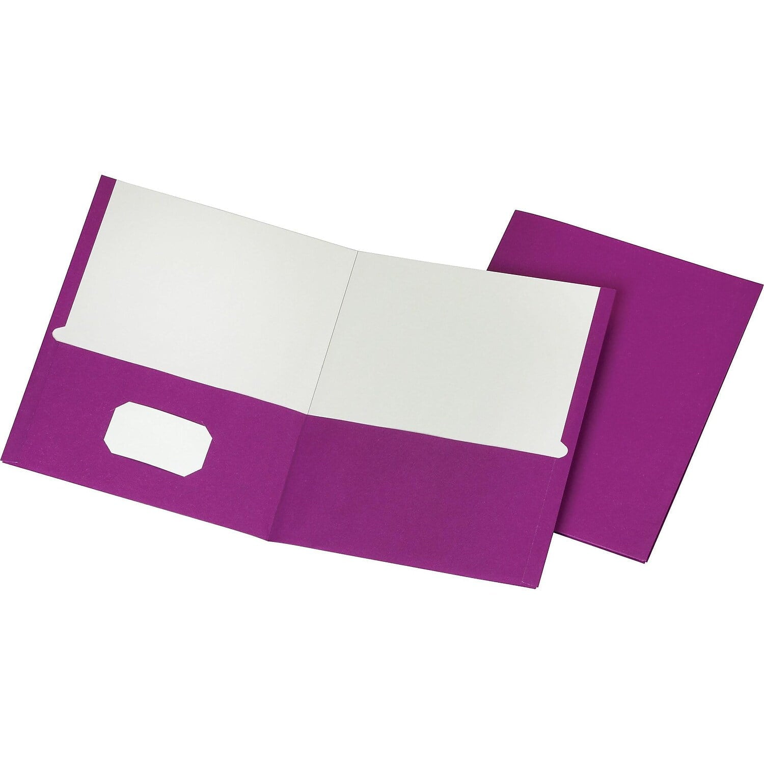 Staples School Grade 2 Pocket Folder Purple 25/Box 27536-CC
