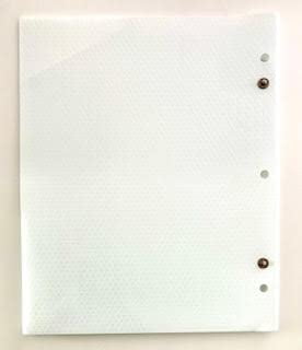 Five Star 2-Pocket Folders, Stay-Put Folders, Plastic Colored for 3-Ring Binders (White)