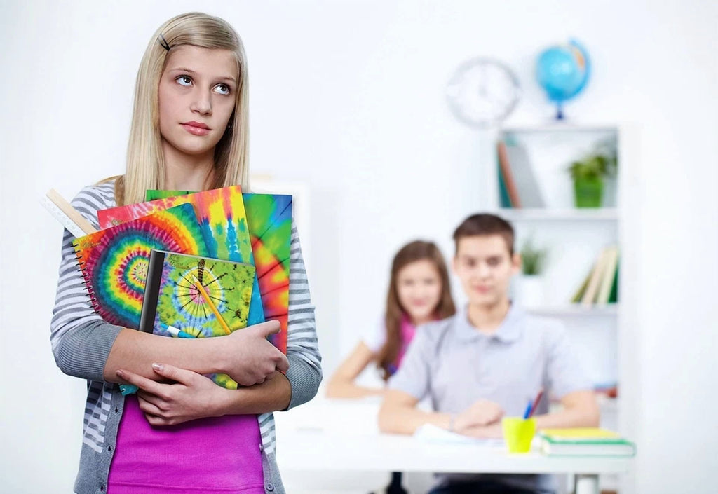 New Generation - Tie Dye - 2 Pocket Folders, Letter Size With 3 Hole Punch To...