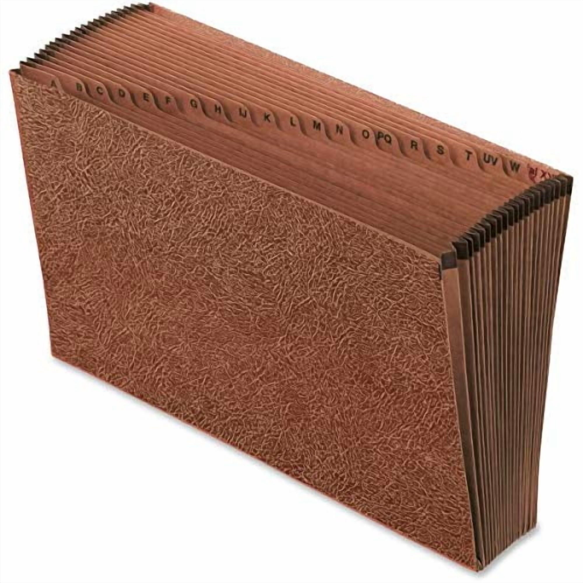 Office Depot Expanding File, Legal, A-Z, 21 Pockets, Brown, OM01419