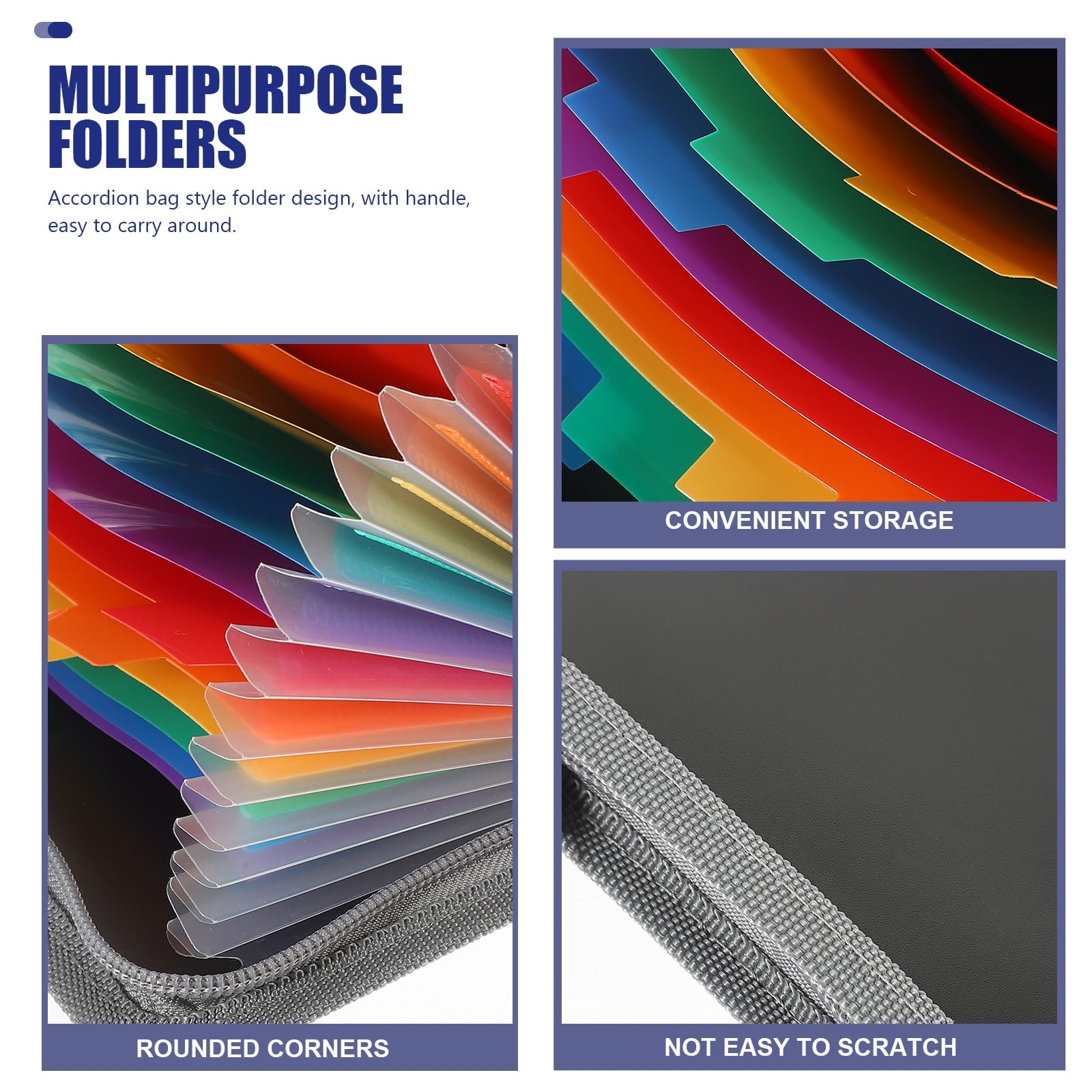 Money Organizer for Cash Filing Folder Compression Manager Plastic Pocket Folders The Office Supplies School