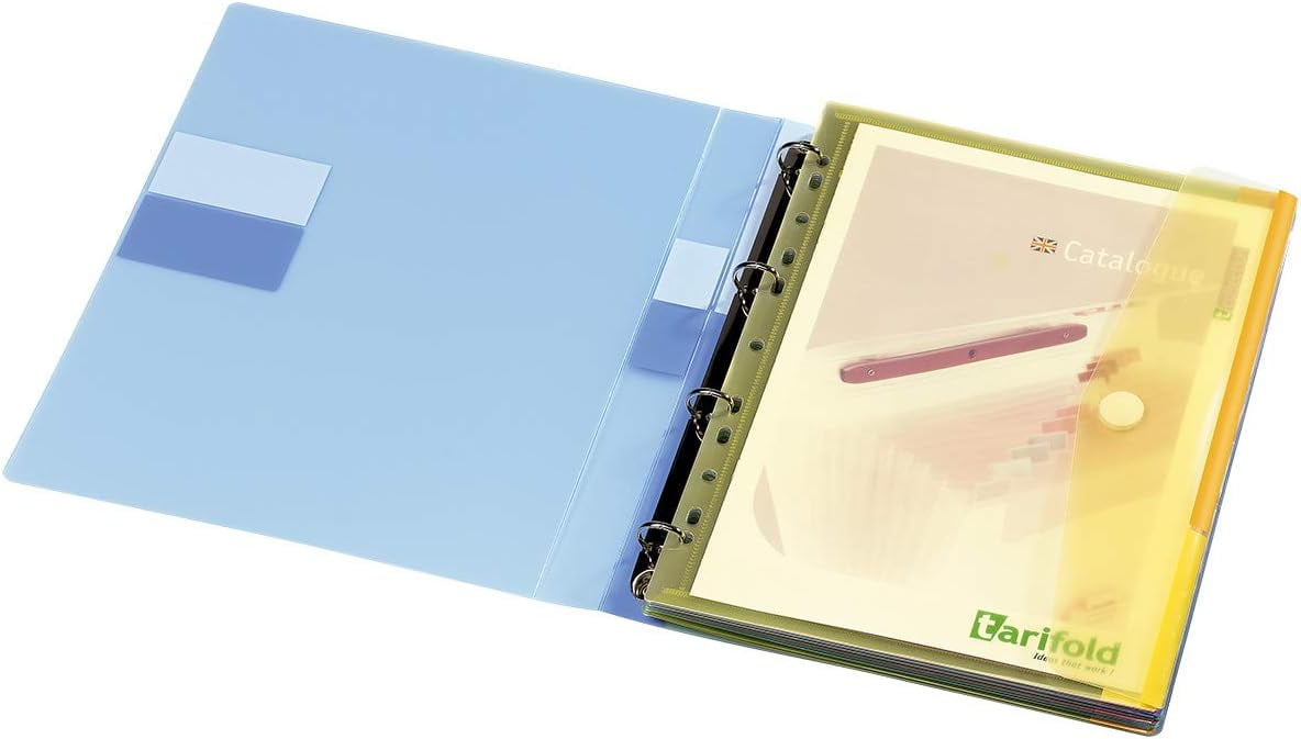 Tarifold A4 Punched Plastic Wallets / Envelopes / Folders / Poly Pockets for Ringbinder (With S