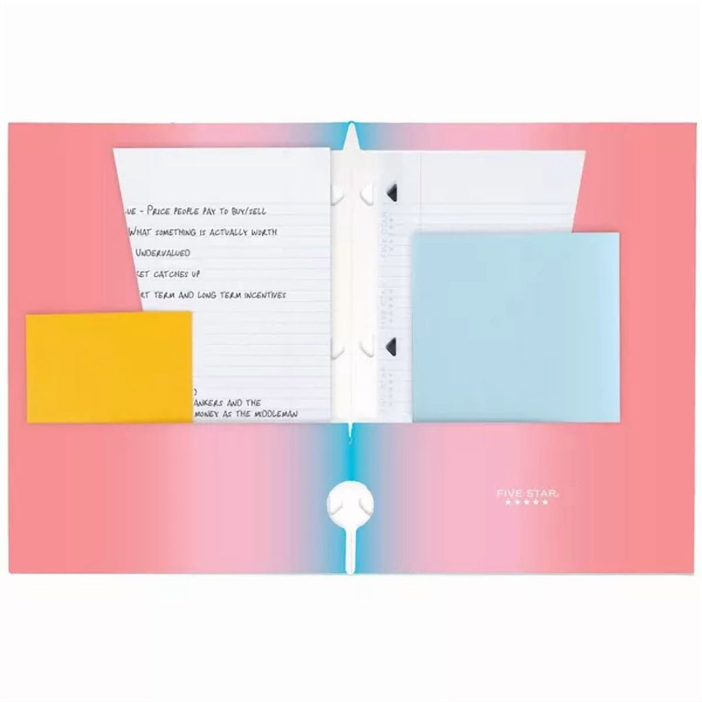 4 Pocket Paper Folder Daydream Portfolio: Multicolored, 3 Hole Punched, 150 Sheet Capacity, Stationery & Office, School Supplies