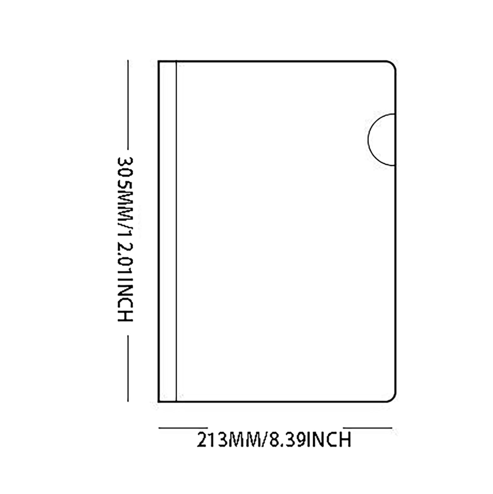 Zuioae Clearance Sale A4 Folder Drawer Clip, 10Pcs Transparent File Folder Sliding Bar Report Covers for A4 Report Display Cover Organizer (Include: 10X Folder Drawer) Fixing Clip Clearance
