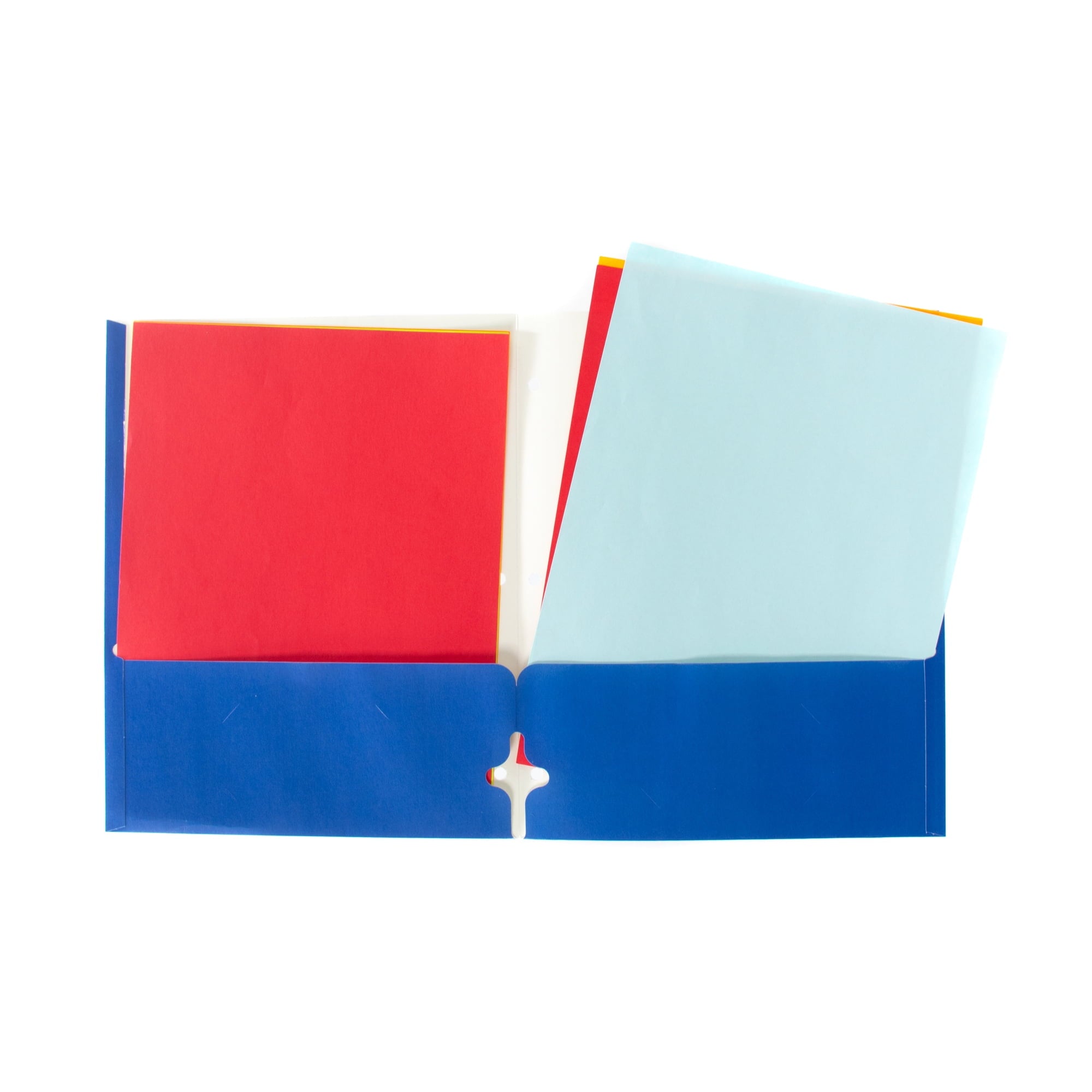 West Coast Paracord 30 Pack 2 Pocket Folders - Randomly Selected Colors - Bulk Supply - School, Office, & Home