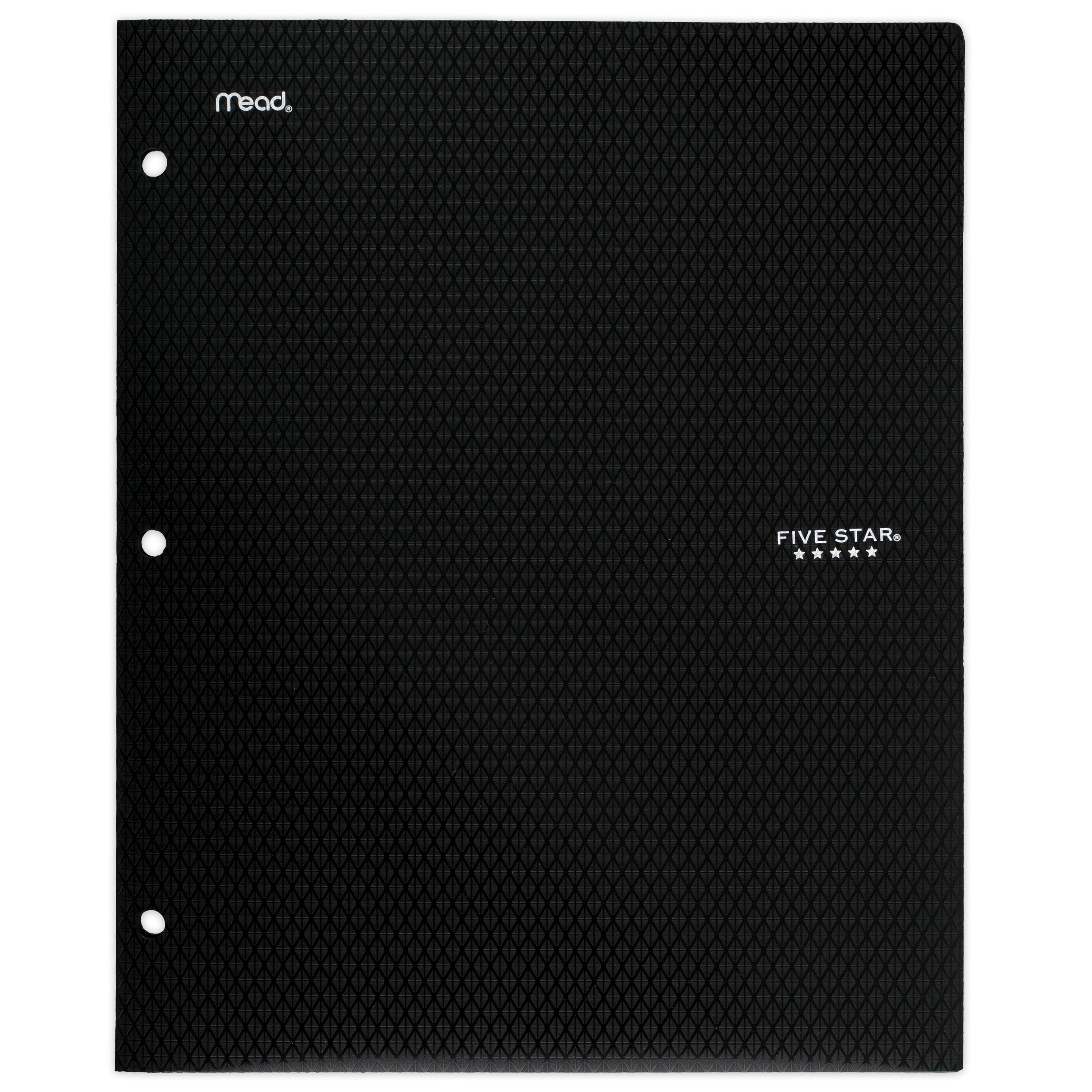 Five Star 2-Pocket Stay-Put Plastic Folder Primary 4 Pack (38049)