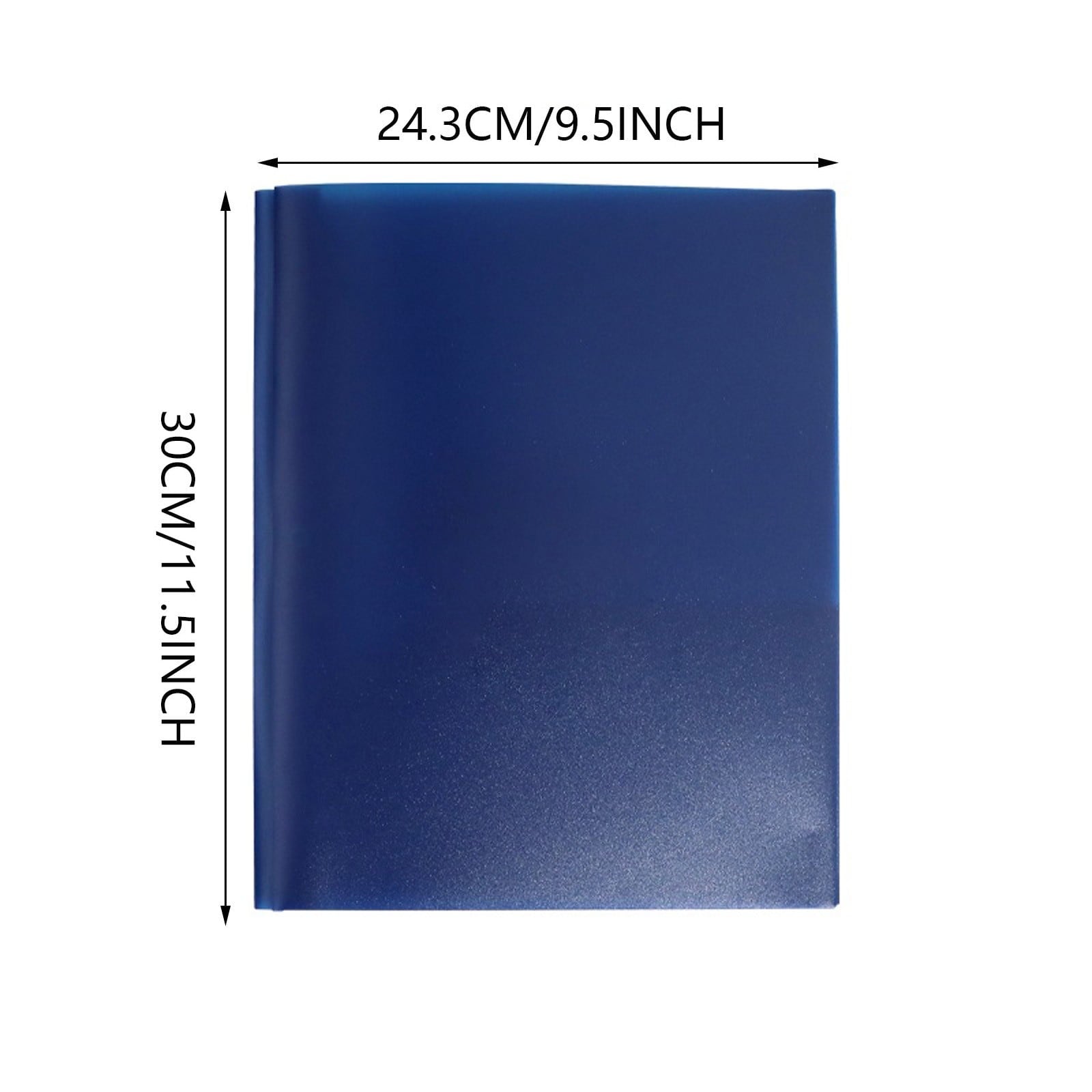 Blue Plastic Folders with Pockets 3 Hole Punched,Folders with Prongs - Assorted Colors - Plastic Folders with Pockets and 3 Prongs Fastener,Heavy Duty File Folders for School Supplies,Letter Size