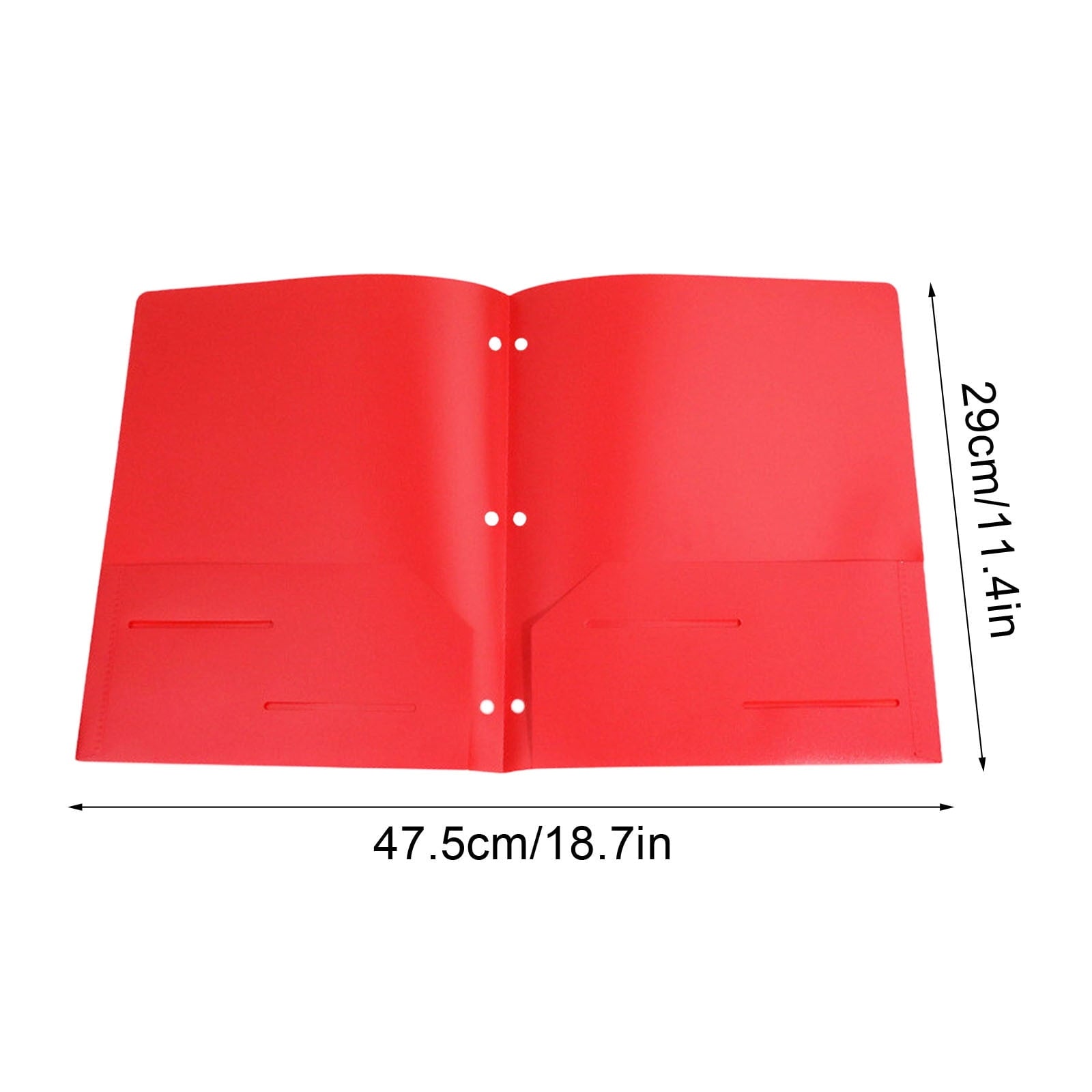 Holloyiver Heavy Duty Plastic 3 Hole Punch Pocket Folders,Plastic Folders with Pockets,Letter Size File Folders Durability, Folders with Pockets for Documents Office