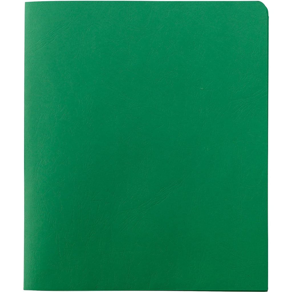 Smead 2-Pocket Folders Letter - 8 1/2" x 11" Sheet Size - 100 Sheet Capacity - Folder - 2 Pocket(s) - 11 pt. Folder Thickness - Leatherette - Green - 1.76 oz - Recycled - 25 / Box