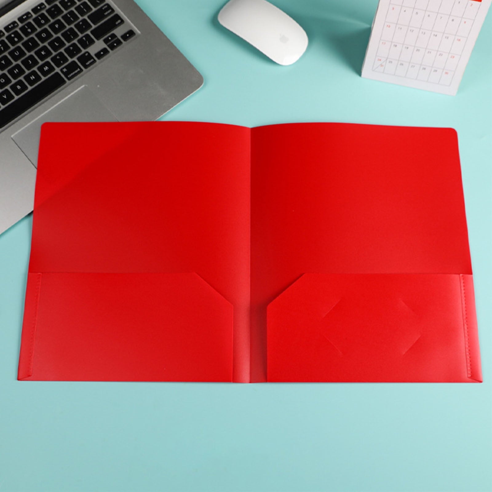 Yhmxh Plastic Folders with Pockets, Sturdy Heavy Duty File Folders with Business Card Slot, Poly Folders for Documents Letter Size, 2-Pocket Folder for Schoolwork & Office, 7 Assorted Colors