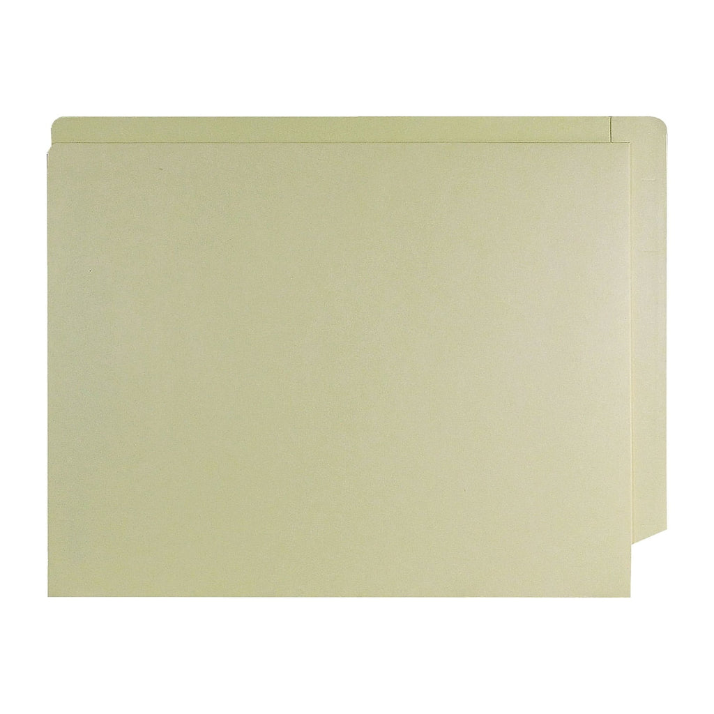 Medical Arts Press End Tab Pocket Folder with Fastener, Straight Tabs, Letter Size, Manila, 250/Box