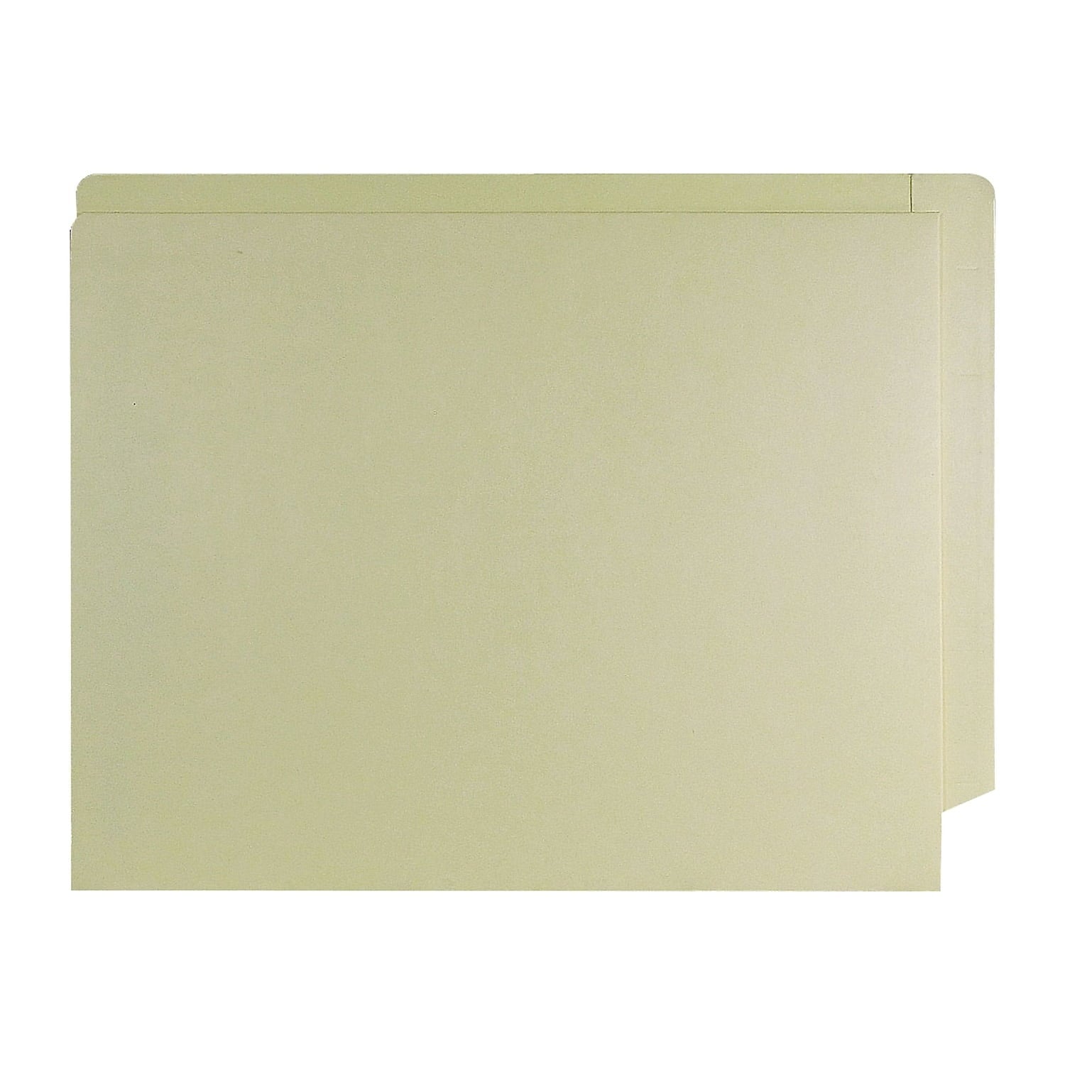 Medical Arts Press End Tab Pocket Folder with Fastener, Straight Tabs, Letter Size, Manila, 250/Box