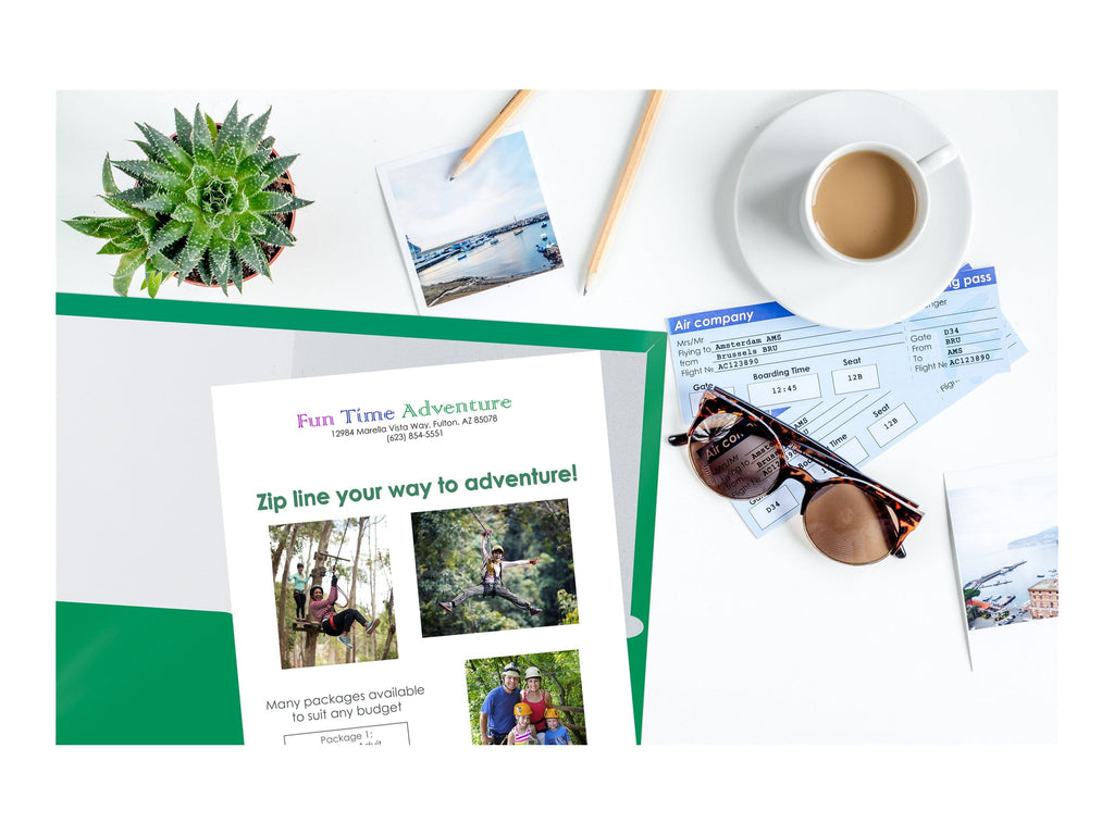 Better Office Products - Pocket folder - 2 compartments - for Letter A Size (8.5 in x 11 in) - capacity: 100 sheets - green (pack of 25)