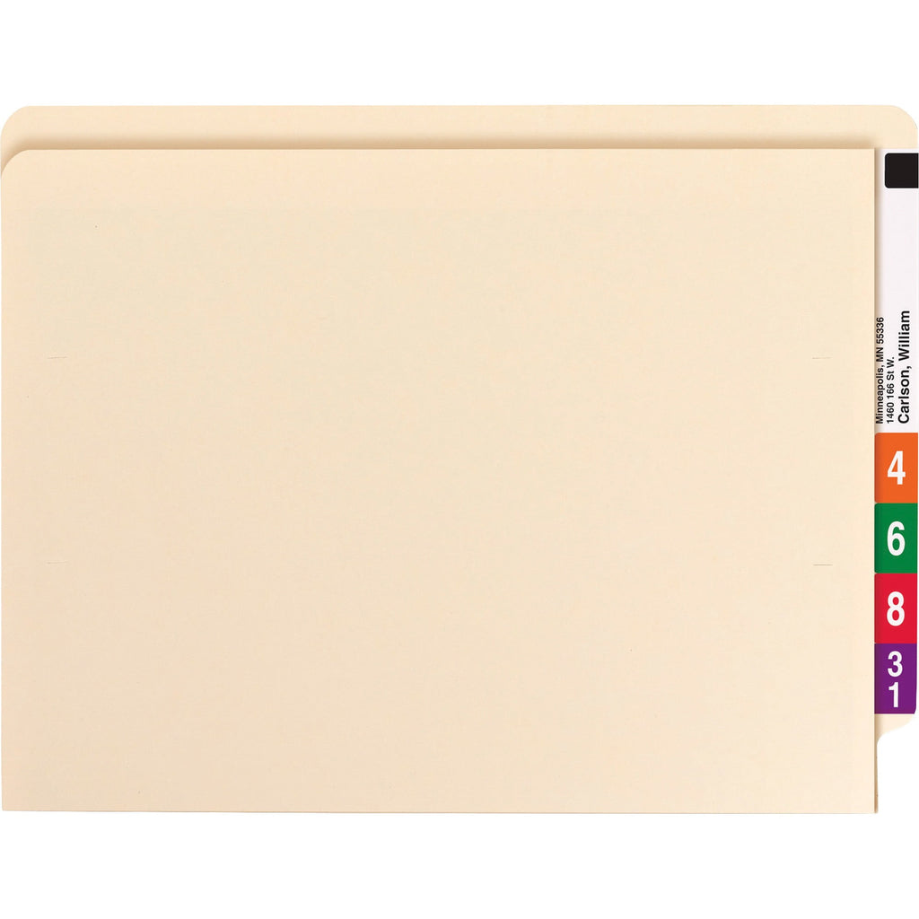 Smead Folder,Straight,Letter,W/Pckt,PK50 34100