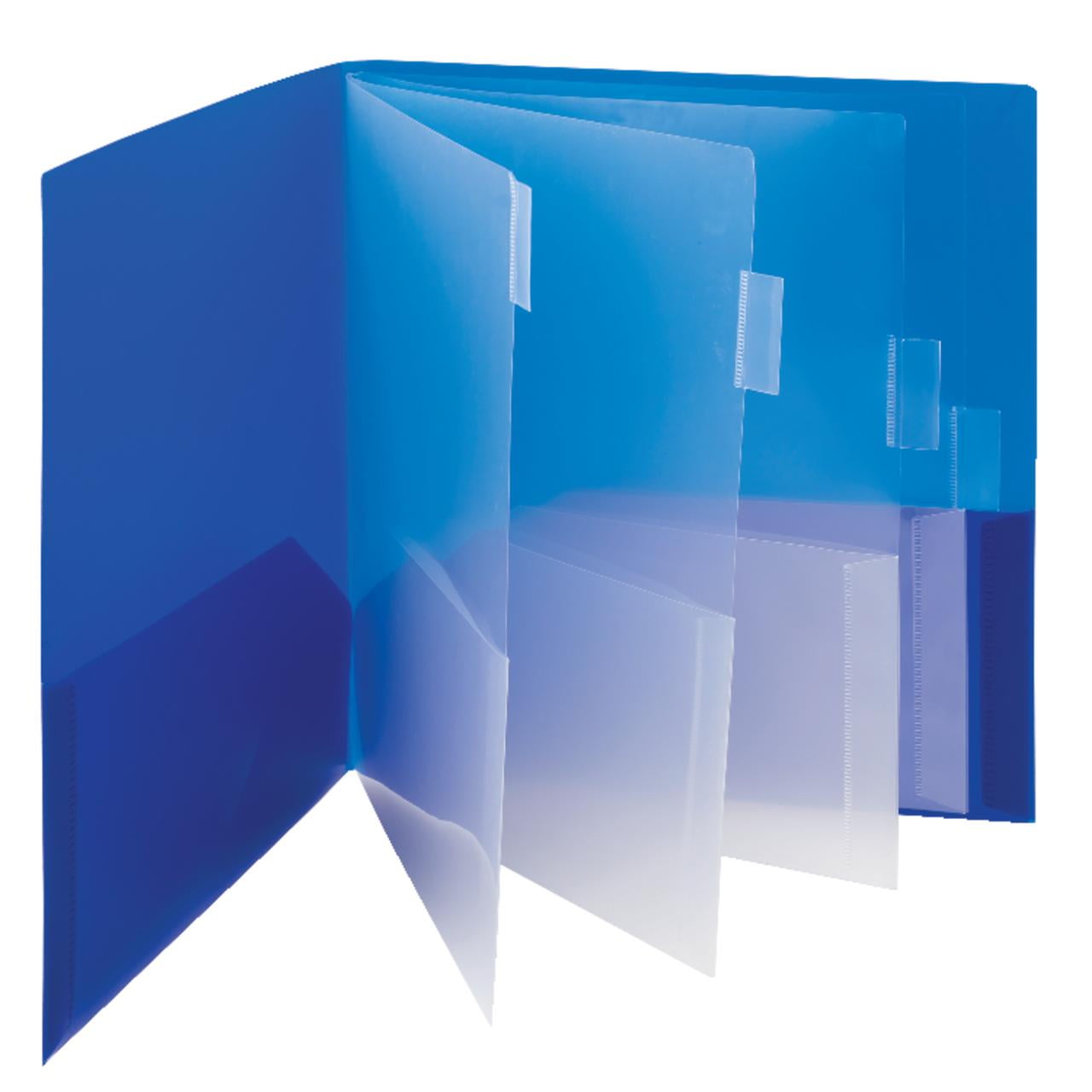 Smead Poly 10 Pocket Subject Organizer Asst 2/PK Letter (89204)