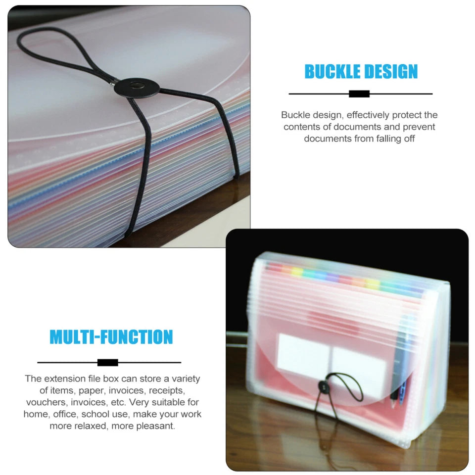 Transparent Organ Bag Baby Folder Pockets Accordion