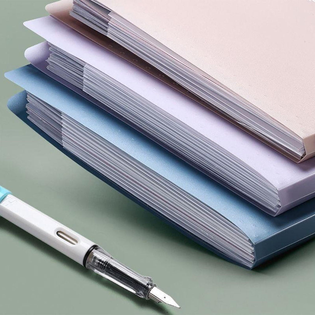 Kilougeis Clearance 3 Prong Poly Folder with Pockets Pocket Folder Classroom&nbsp;Must&nbsp;Haves Folder multi-layer accordion bag test paper storage A