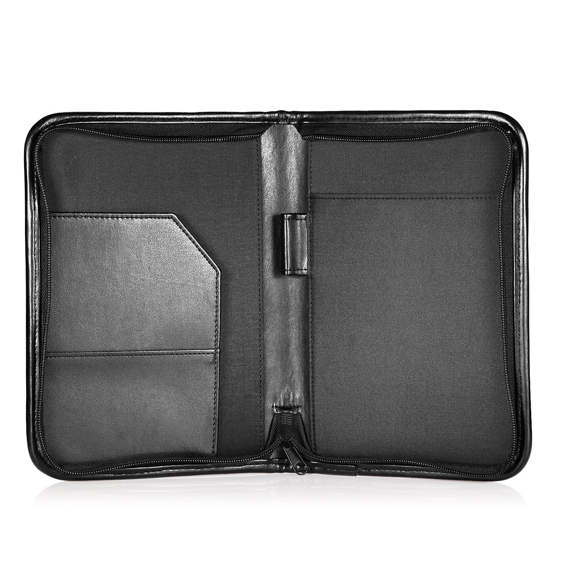 Bospa Padfolio Portfolio Folder/Multi Function Folder/Business Folder with Zippered Closure and Professional Leather 7 inch x 9.5 inch