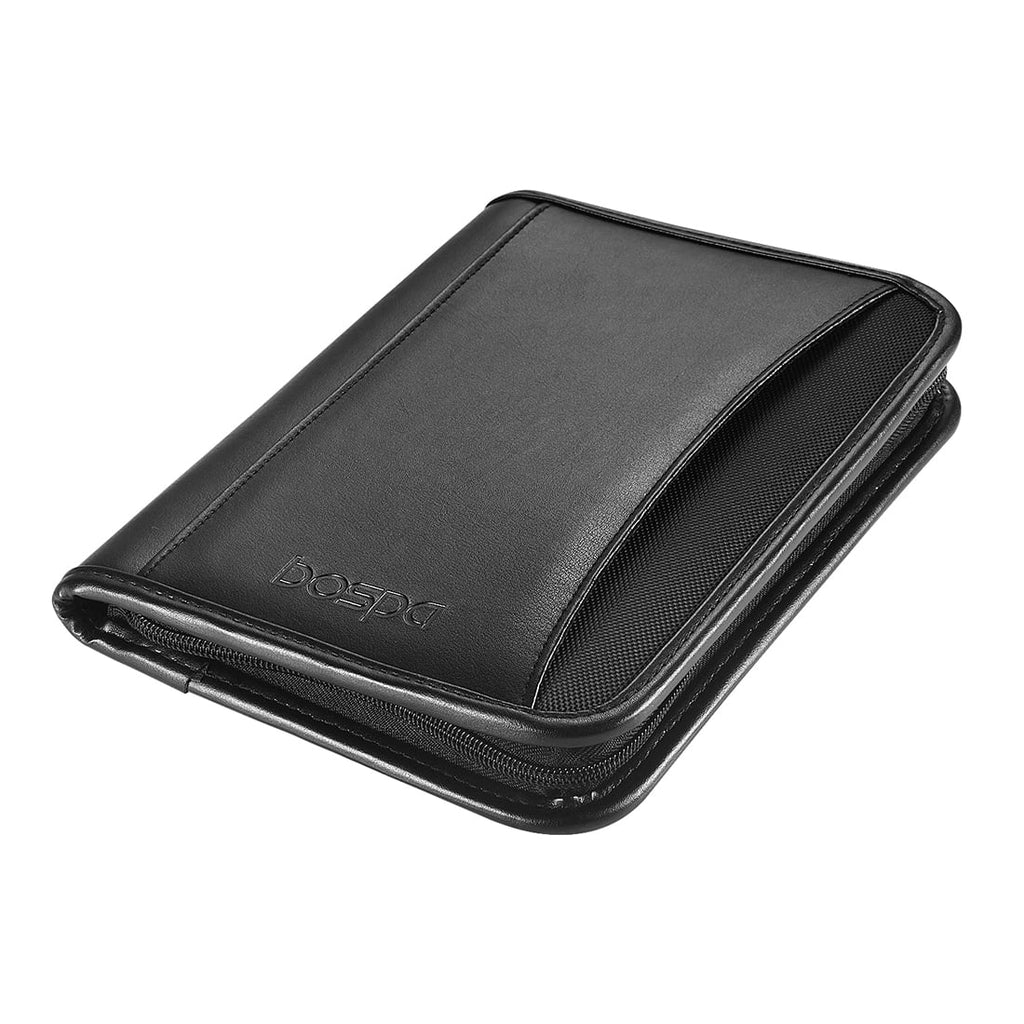 Bospa Padfolio Portfolio Folder/Multi Function Folder/Business Folder with Zippered Closure and Professional Leather 7 inch x 9.5 inch