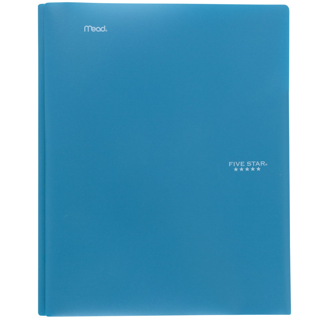 Five Star Plastic Pocket and Prong Folder 4 Pack Amethyst Purple Harvest Yellow