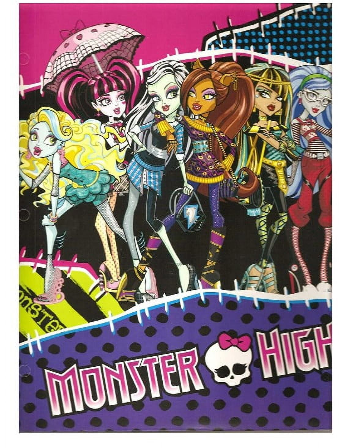 Monster High School 2 Pocket Portfolio Folder x 2