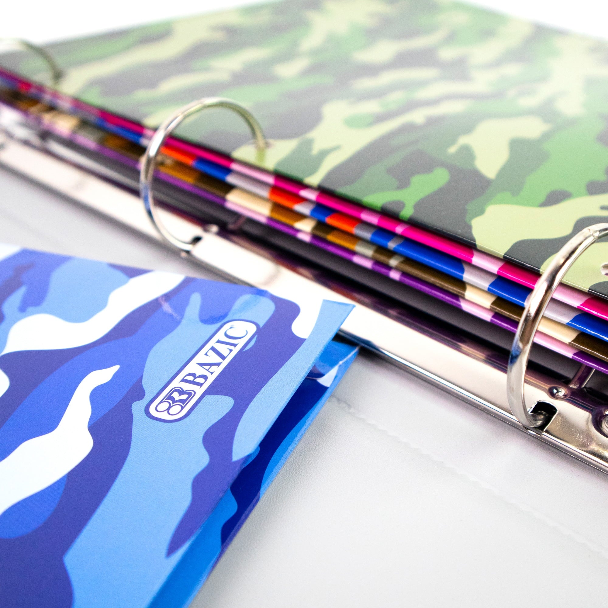 BAZIC 2 Pockets Paper Folder, Camouflage Portfolio, Document Folders, 48-Pack