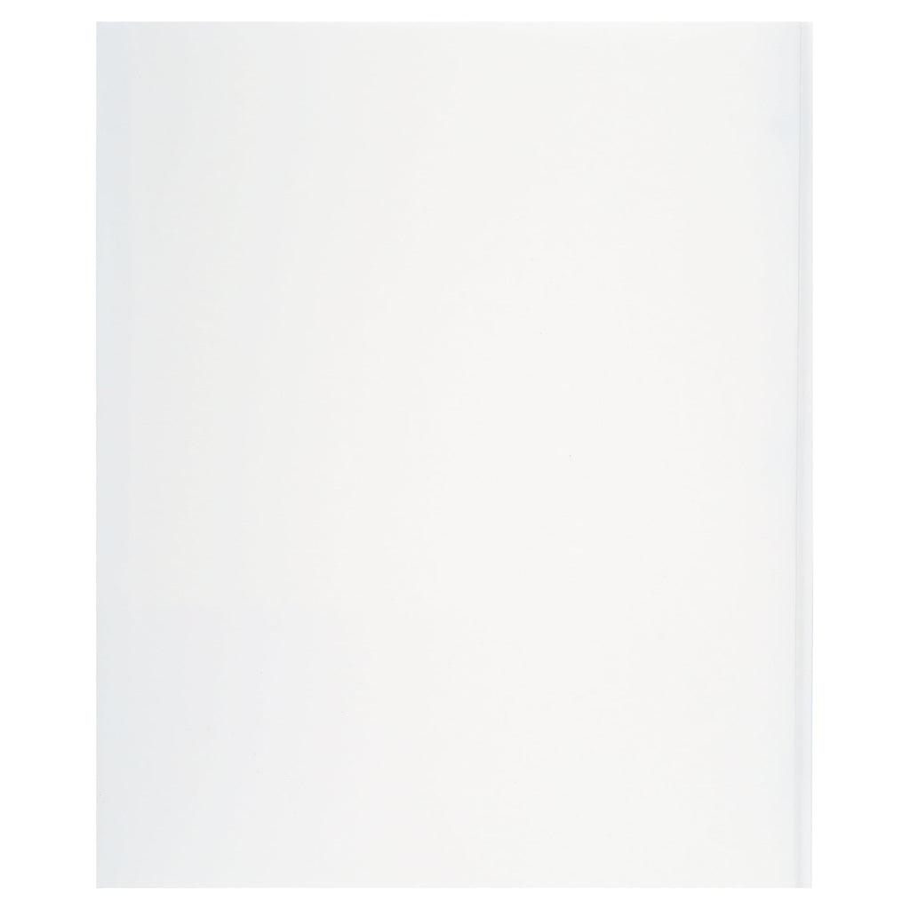 White Paper 2 Pocket Folders with Prongs, 50 Pack, by Better Office Products, Matte Texture, Letter Size Paper Folders, 50 Pack, with 3 Metal Prong Fastener Clips, White