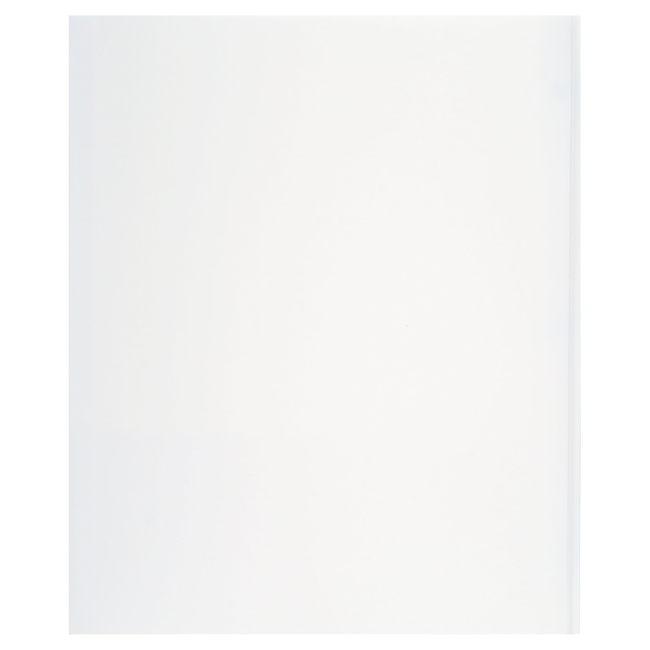 White Paper 2 Pocket Folders with Prongs, 50 Pack, by Better Office Products, Matte Texture, Letter Size Paper Folders, 50 Pack, with 3 Metal Prong Fastener Clips, White