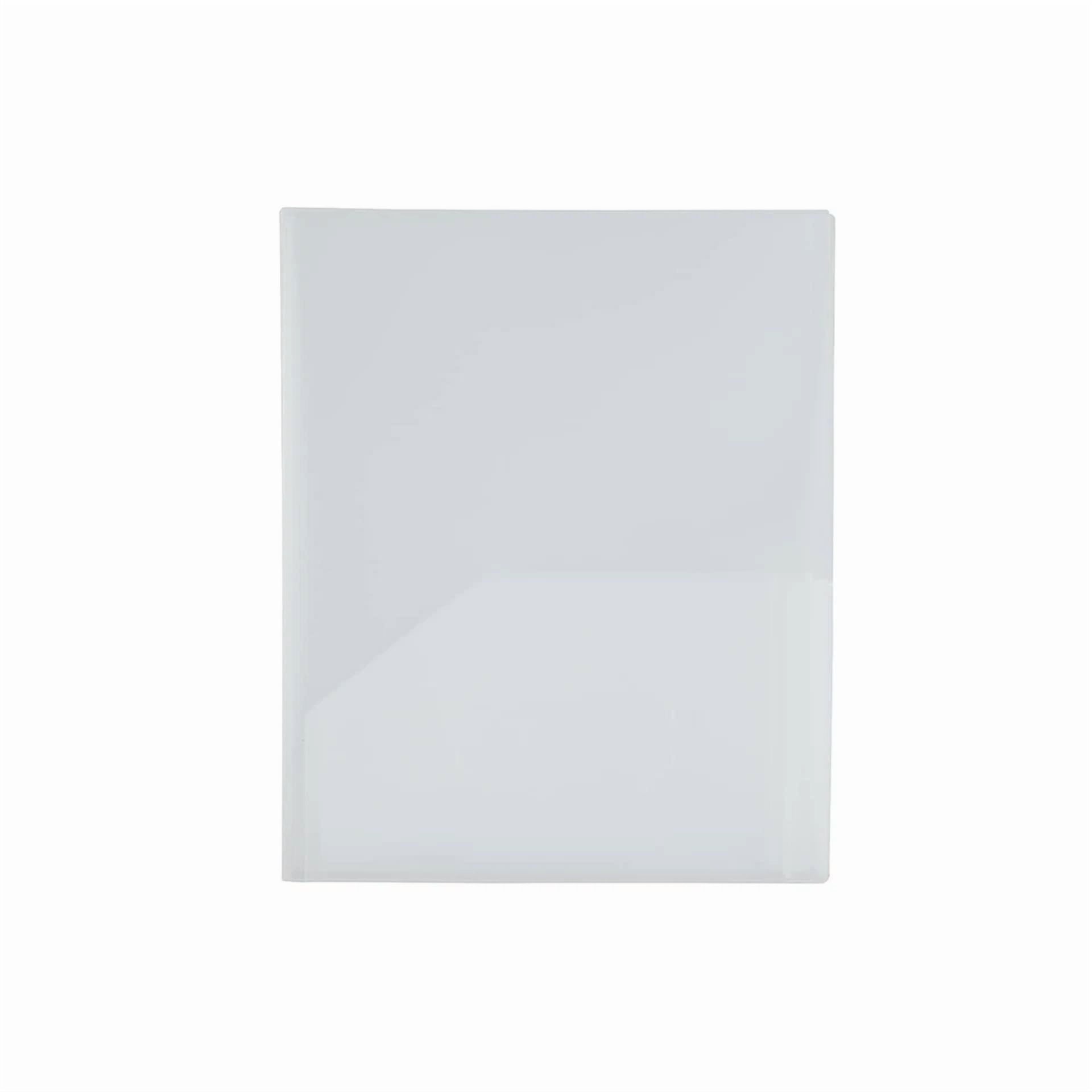 Jam Paper 4-Pocket Heavy Duty Folders Clear 2/Pack (389Mp4Cl) 389Mp4Cl