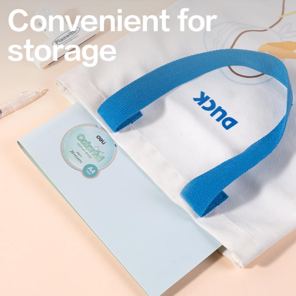 Deli 3-Pcs Display Folder Set with 20 Clear Pockets, Ideal For Home File Storage And Organization.