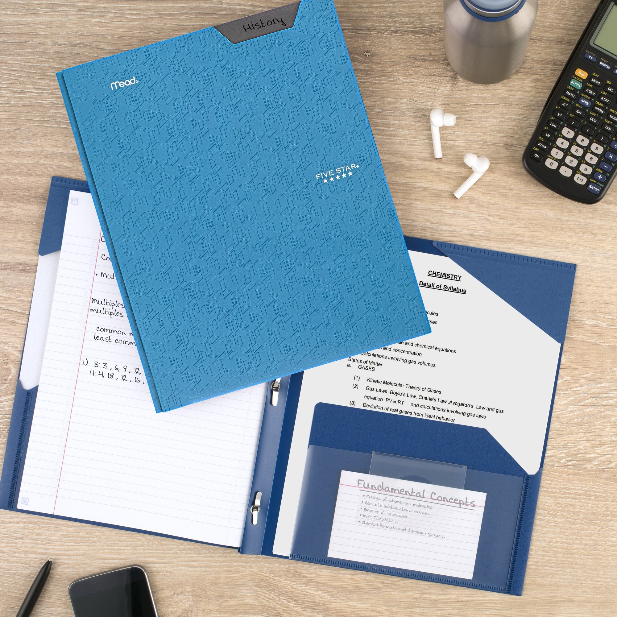 Five Star Advance Stay-Put Folder, Lime