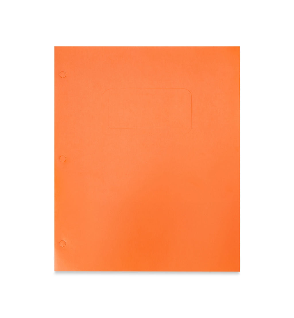 (20 pack) Pen + Gear Two Pocket Paper Portfolios, 50 Count, Orange, Letter Size