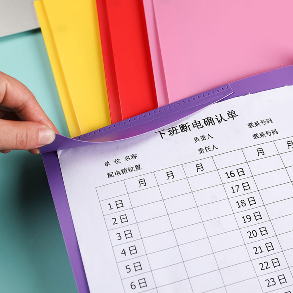 HHBEAUTY Plastic Folders with Pockets and Prongs, Pocket Folders, Folders with Prongs, File Folders with Fasteners, Pocket Folder, Folder with Pockets, Two Pocket Folder （Pink）